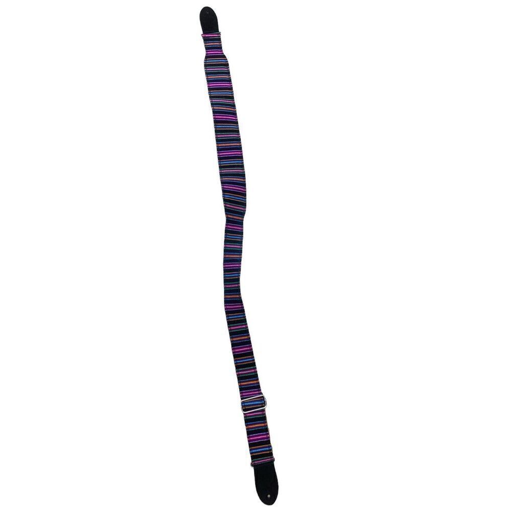 Henry Heller Multicolor Stripes Guitar Strap 48-in - Picture 6 of 13